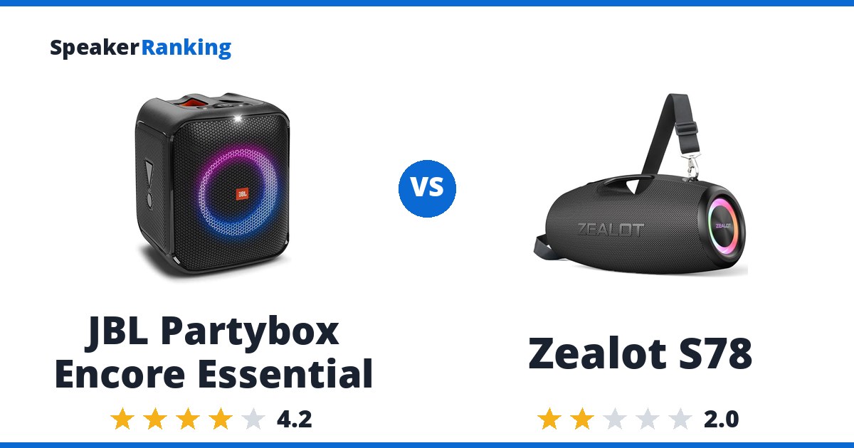 JBL Partybox Encore Essential vs Zealot S78