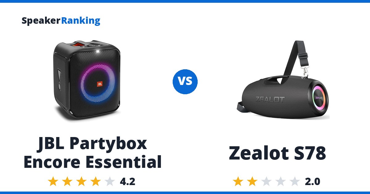JBL Partybox Encore Essential vs Zealot S78