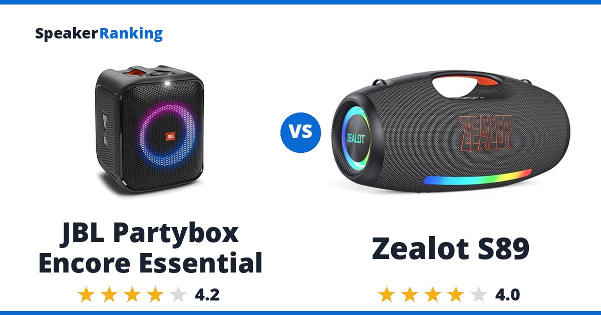 JBL Partybox Encore Essential vs Zealot S89