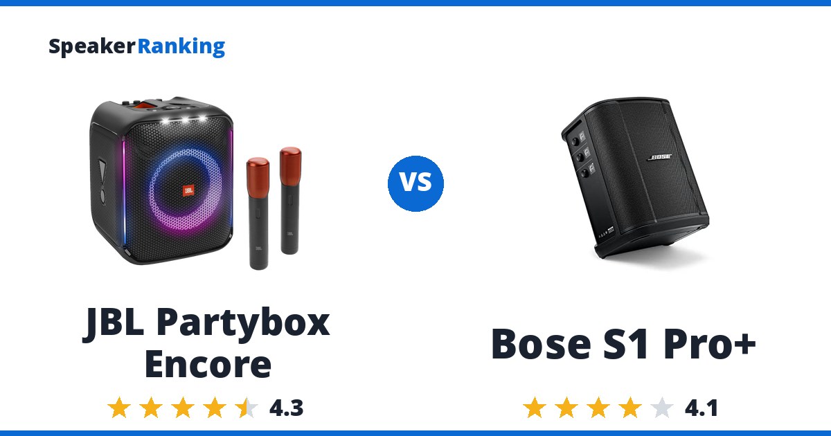 JBL Partybox Encore vs Bose S1 Pro+