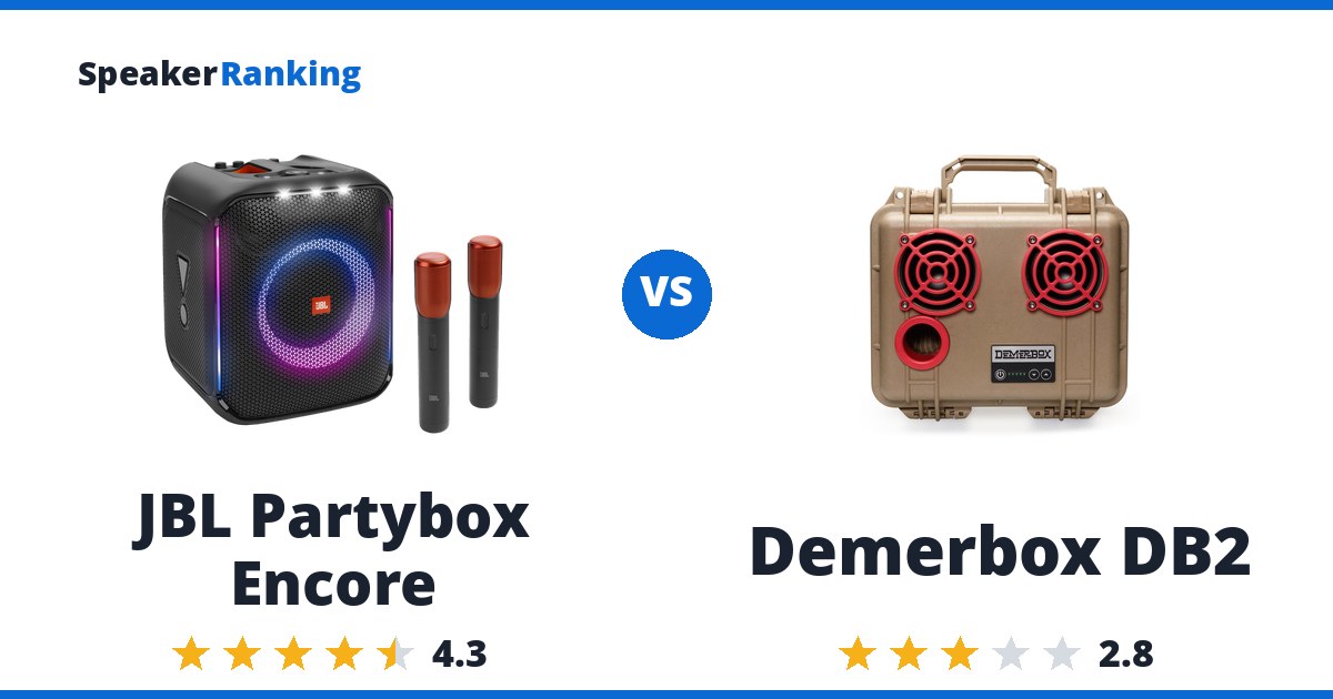 JBL Partybox Encore vs Demerbox DB2