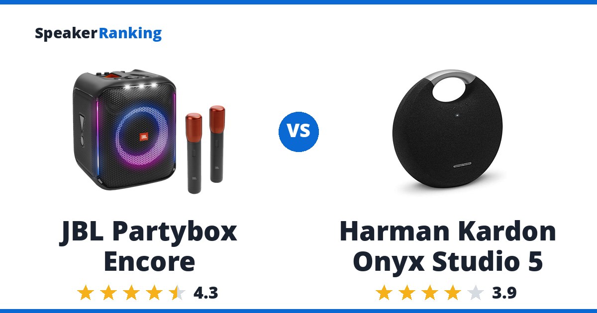 JBL Partybox Encore vs Harman Kardon Onyx Studio 5