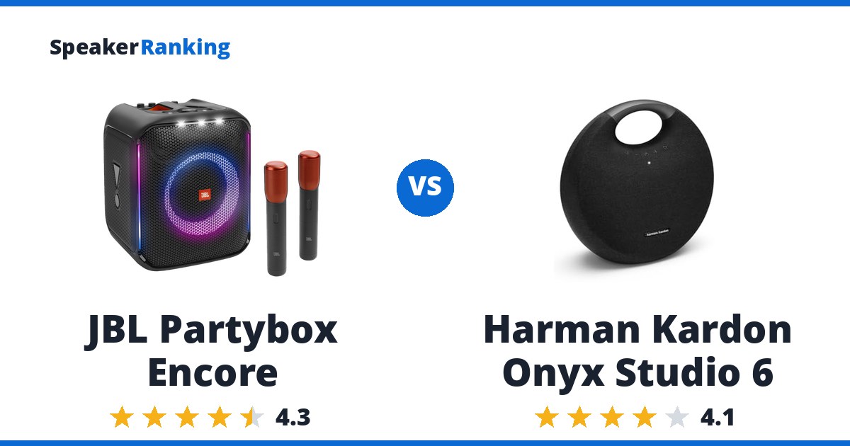 JBL Partybox Encore vs Harman Kardon Onyx Studio 6