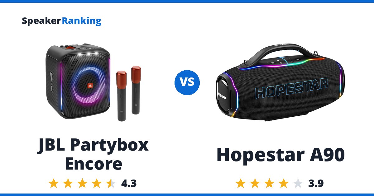 JBL Partybox Encore vs Hopestar A90