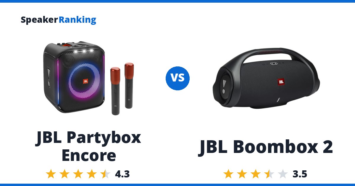 JBL Partybox Encore vs JBL Boombox 2