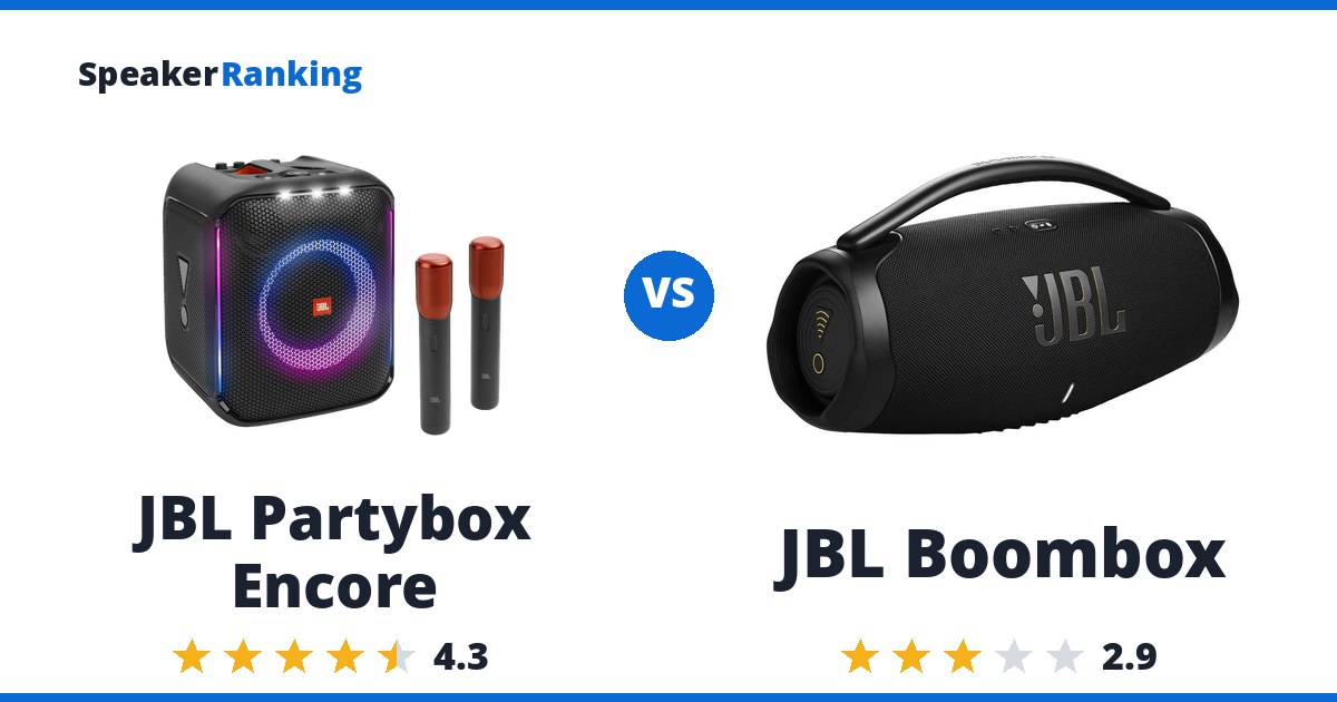 JBL Partybox Encore vs JBL Boombox