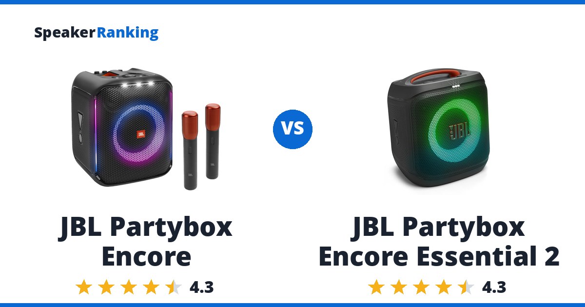 JBL Partybox Encore vs JBL Partybox Encore Essential 2