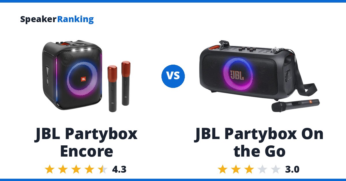 JBL Partybox Encore vs JBL Partybox On the Go