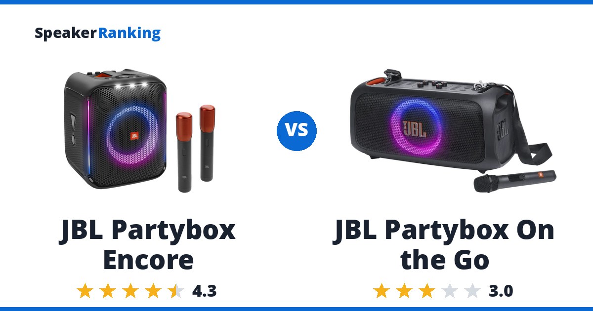 JBL Partybox Encore vs JBL Partybox On the Go