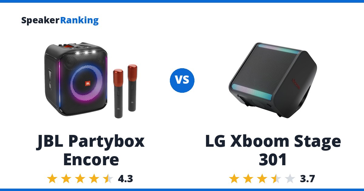 JBL Partybox Encore vs LG Xboom Stage 301