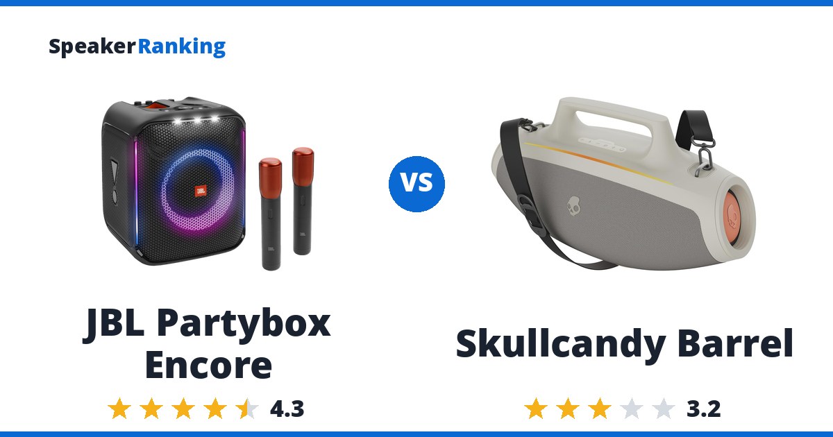 JBL Partybox Encore vs Skullcandy Barrel
