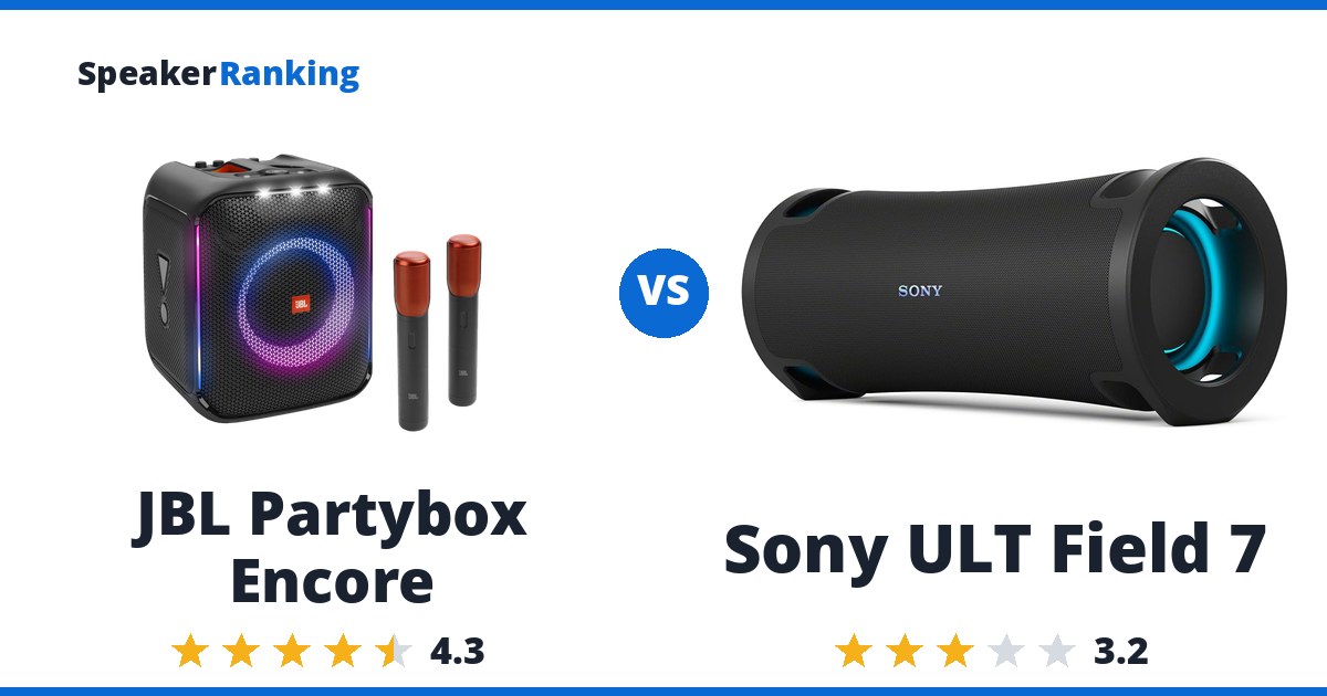 JBL Partybox Encore vs Sony ULT Field 7