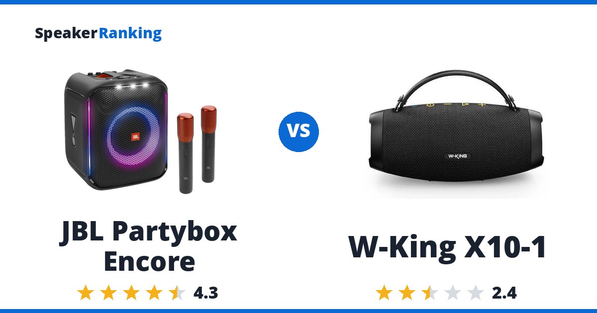 JBL Partybox Encore vs W-King X10-1