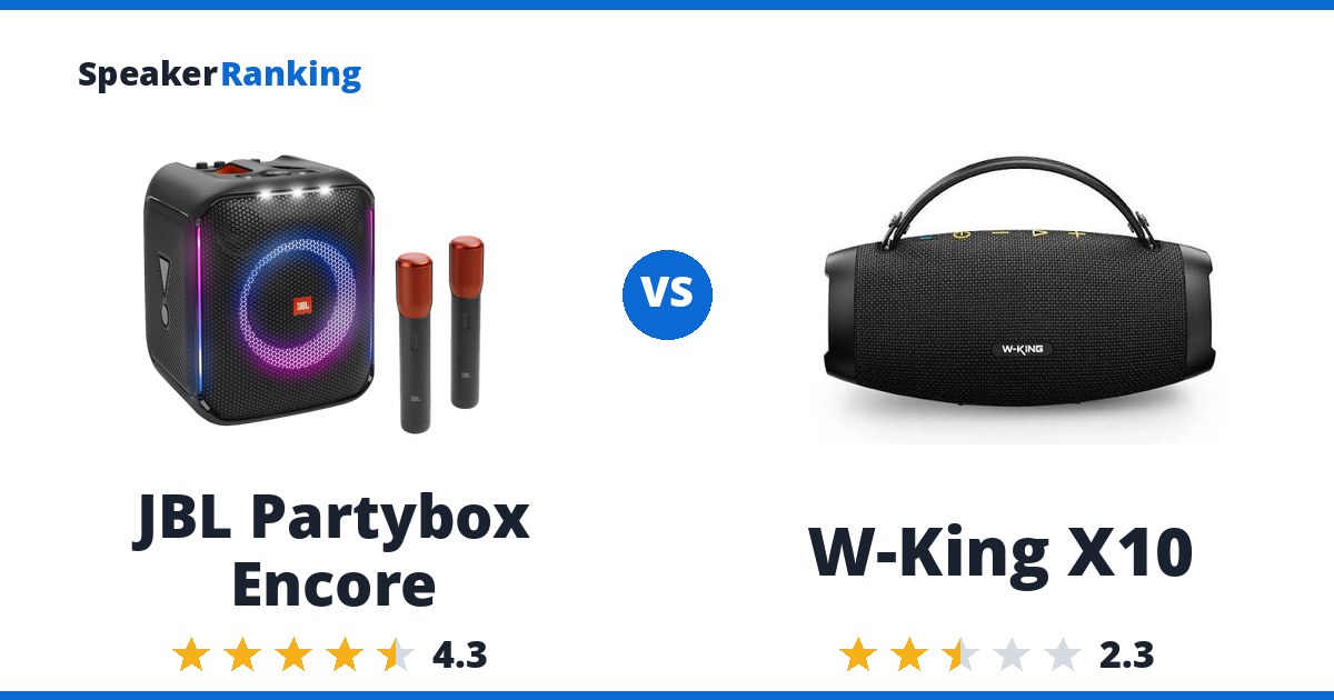 JBL Partybox Encore vs W-King X10