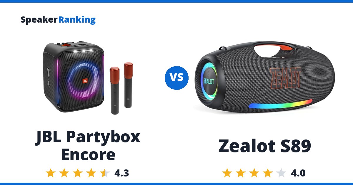 JBL Partybox Encore vs Zealot S89