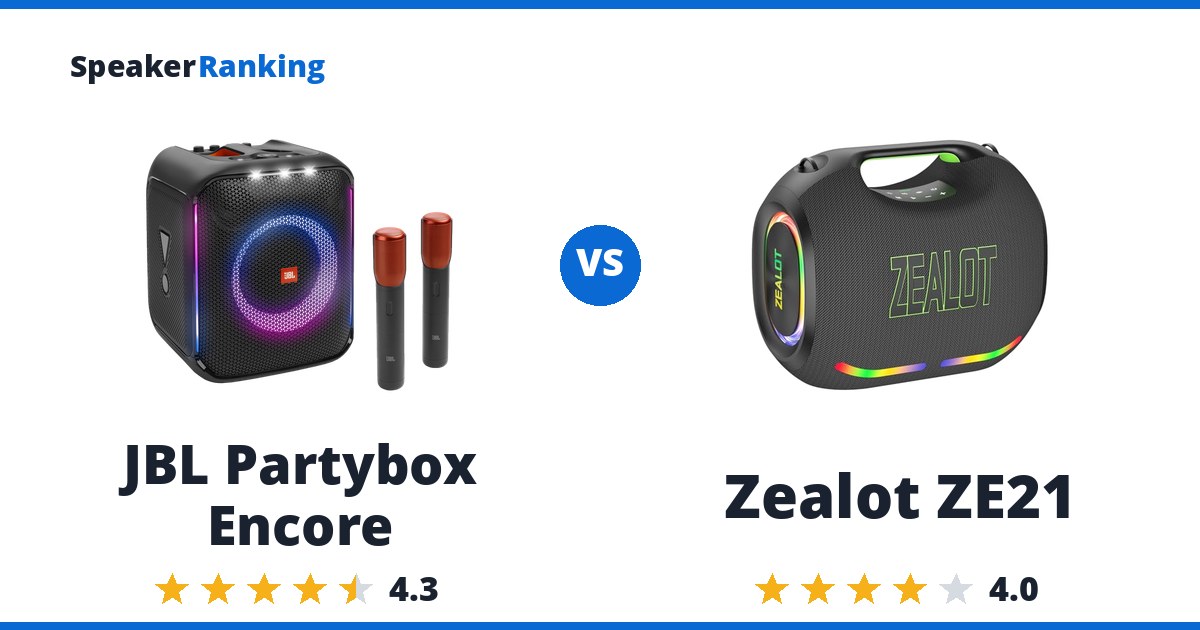 JBL Partybox Encore vs Zealot ZE21