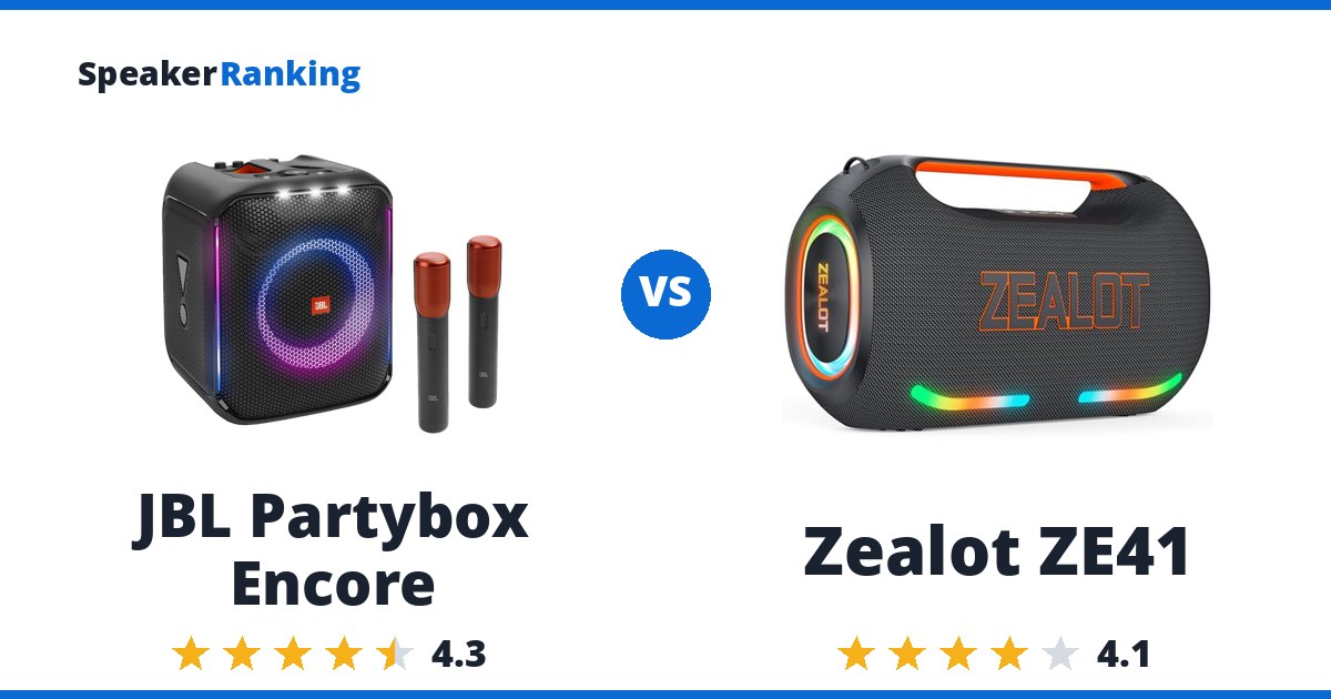 JBL Partybox Encore vs Zealot ZE41