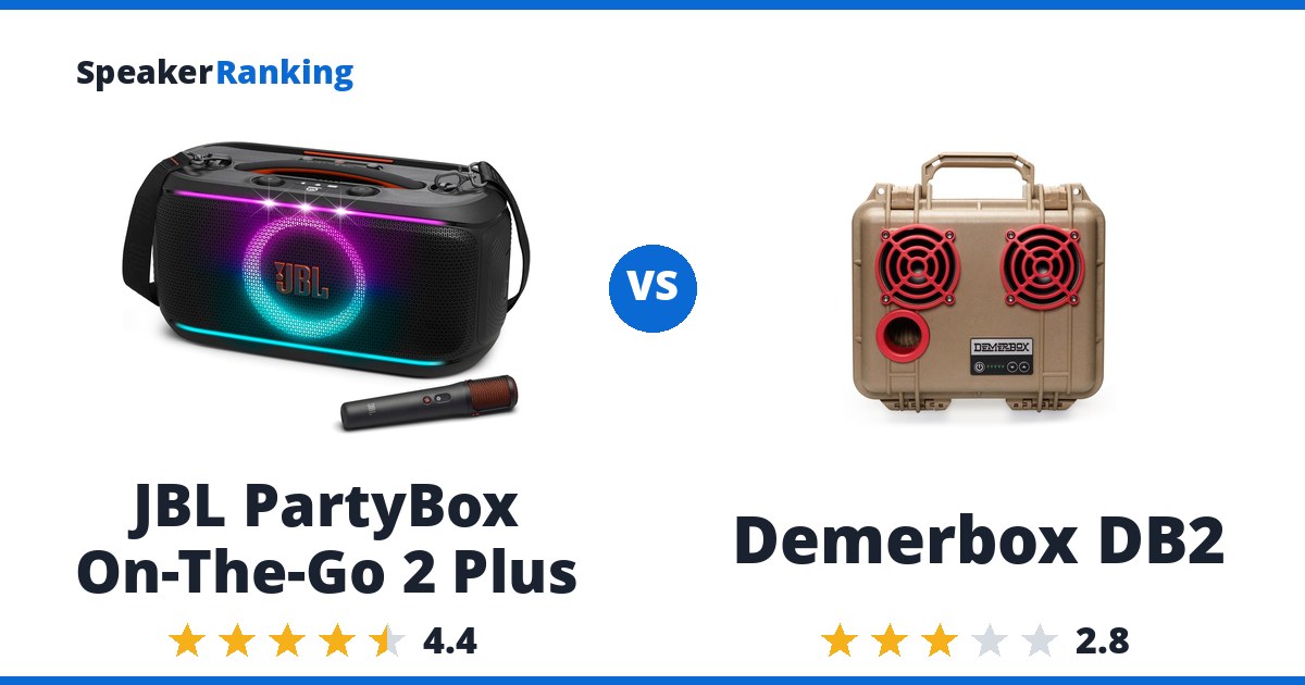 JBL PartyBox On-The-Go 2 Plus vs Demerbox DB2