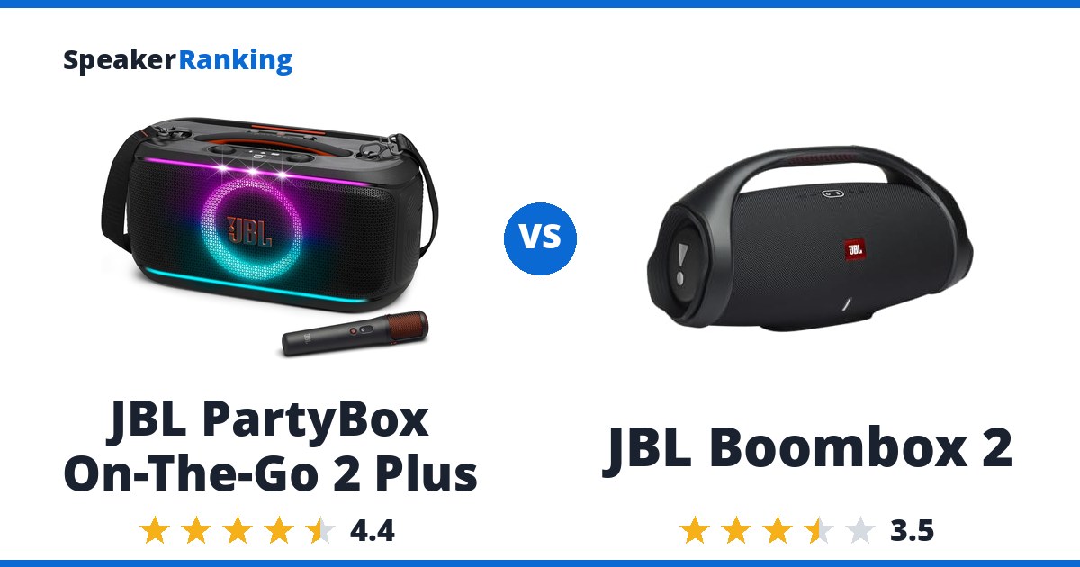 JBL PartyBox On-The-Go 2 Plus vs JBL Boombox 2