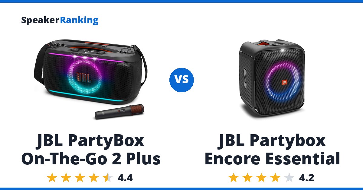 JBL PartyBox On-The-Go 2 Plus vs JBL Partybox Encore Essential