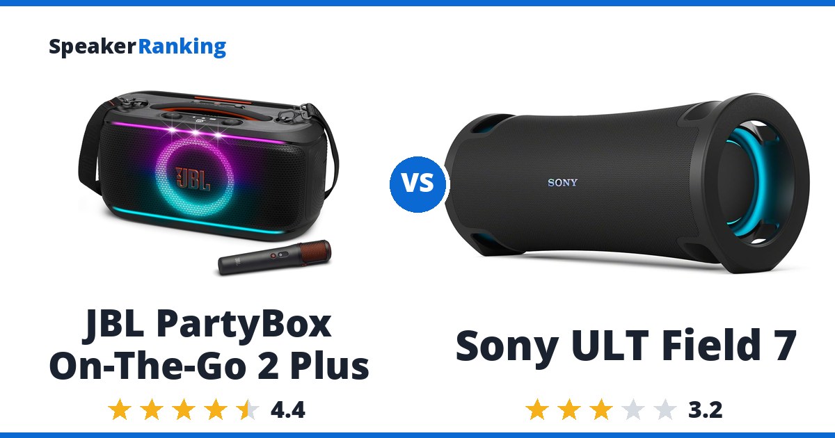 JBL PartyBox On-The-Go 2 Plus vs Sony ULT Field 7