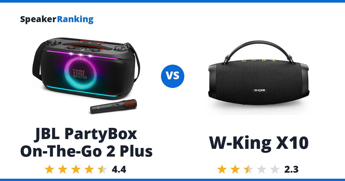 JBL PartyBox On-The-Go 2 Plus vs W-King X10