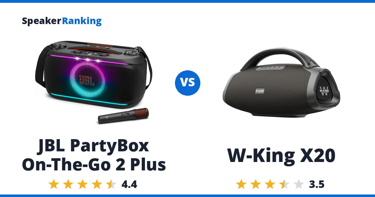 JBL PartyBox On-The-Go 2 Plus vs W-King X20