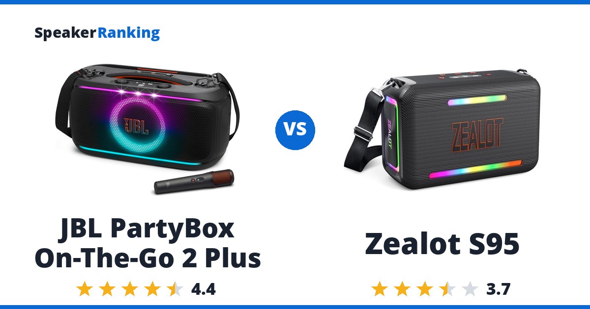 JBL PartyBox On-The-Go 2 Plus vs Zealot S95