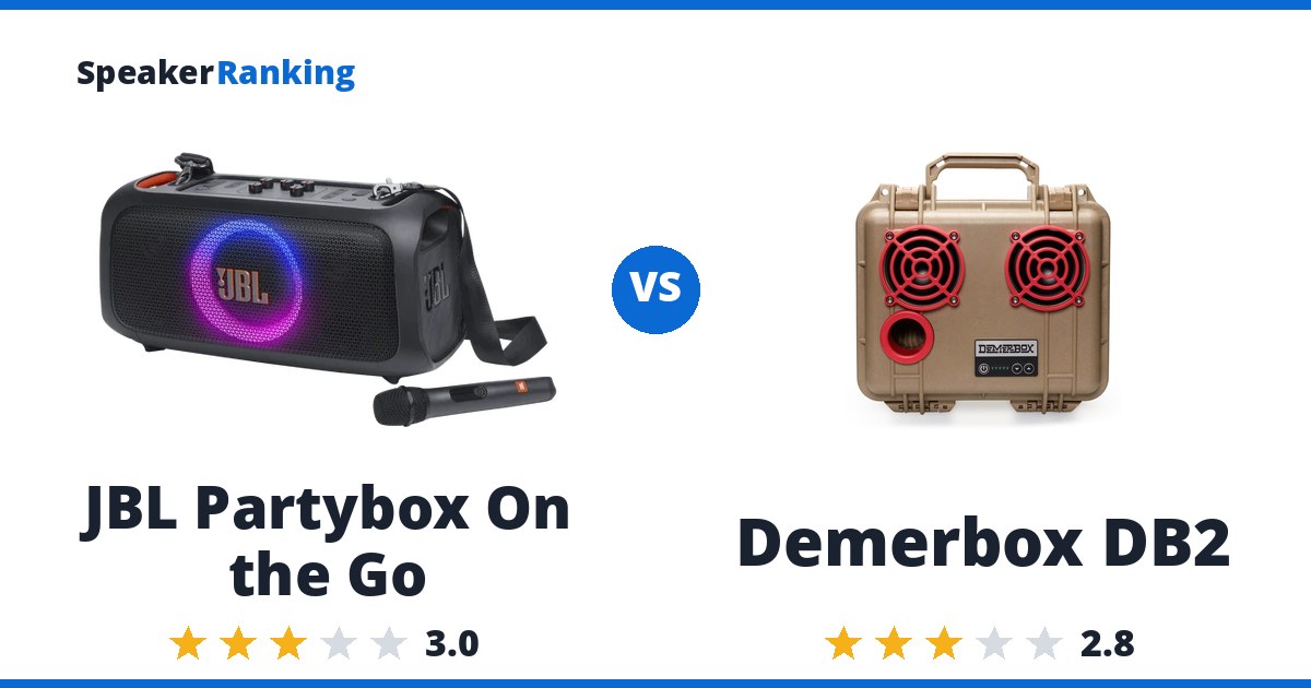 JBL Partybox On the Go vs Demerbox DB2