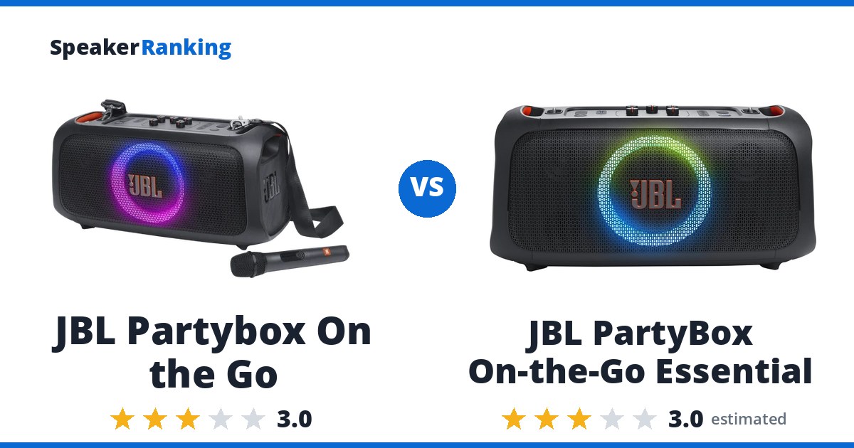 JBL Partybox On the Go vs JBL PartyBox On-the-Go Essential