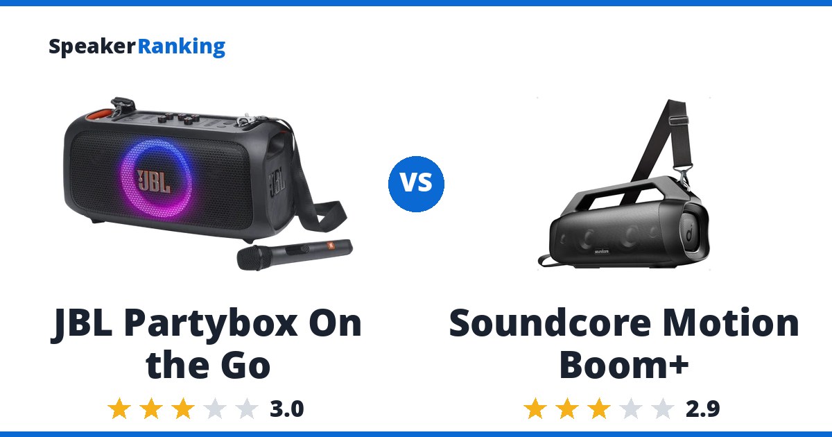 JBL Partybox On the Go vs Soundcore Motion Boom+