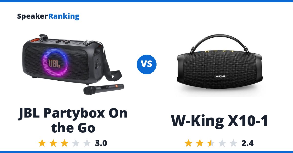 JBL Partybox On the Go vs W-King X10-1