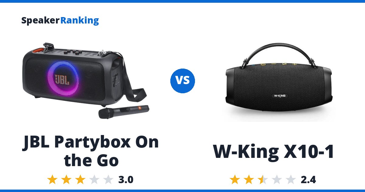 JBL Partybox On the Go vs W-King X10-1