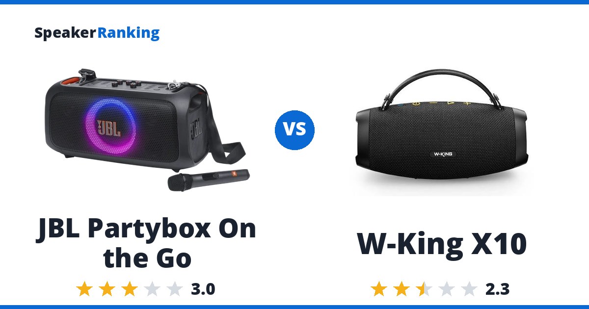 JBL Partybox On the Go vs W-King X10