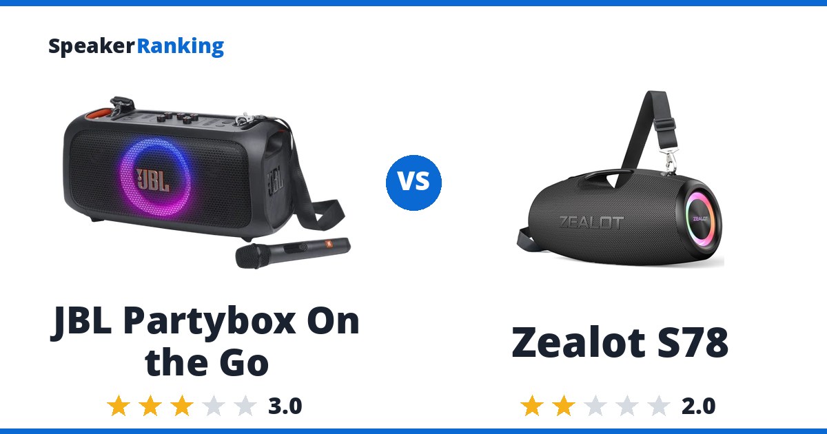 JBL Partybox On the Go vs Zealot S78