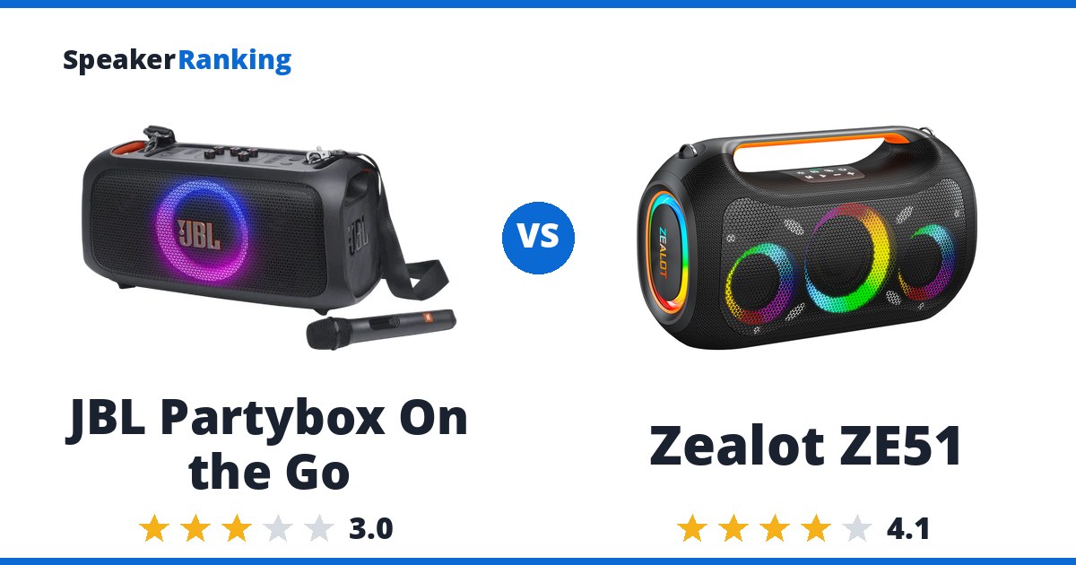 JBL Partybox On the Go vs Zealot ZE51