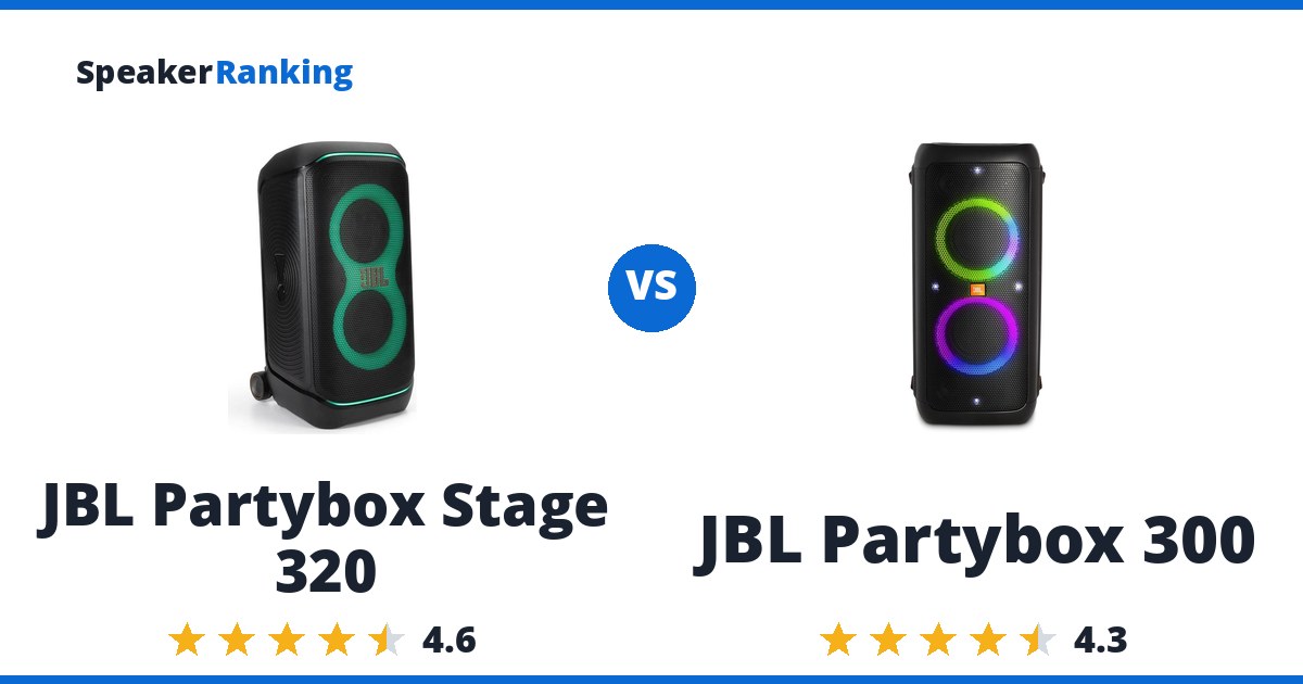 JBL Partybox Stage 320 vs JBL Partybox 300