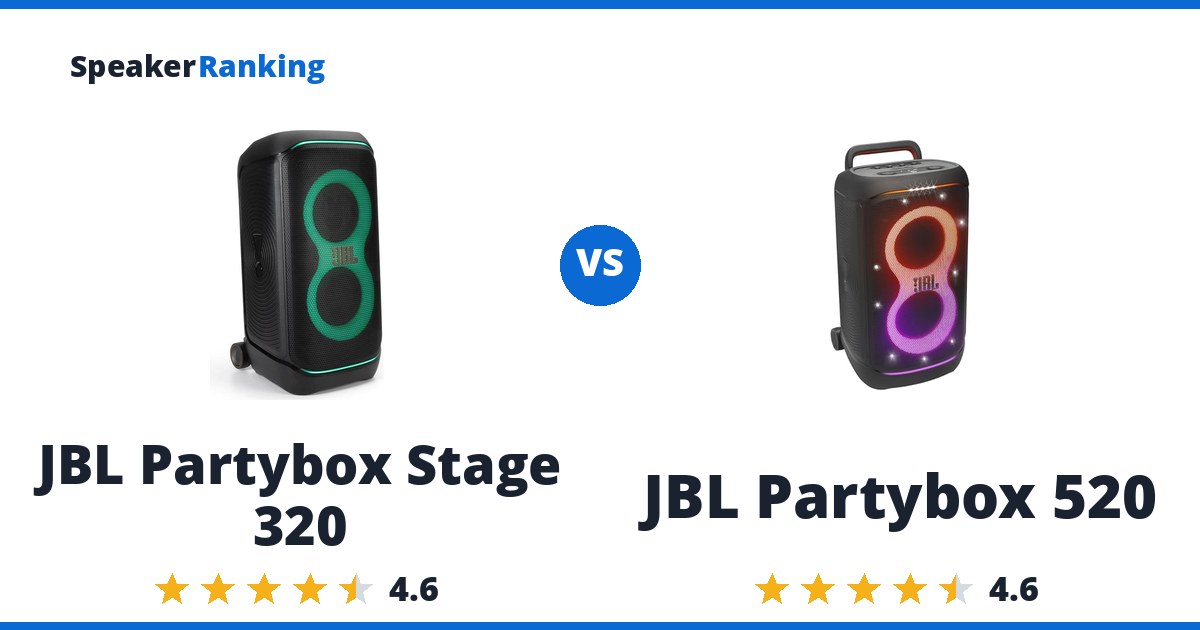 JBL Partybox Stage 320 vs JBL Partybox 520