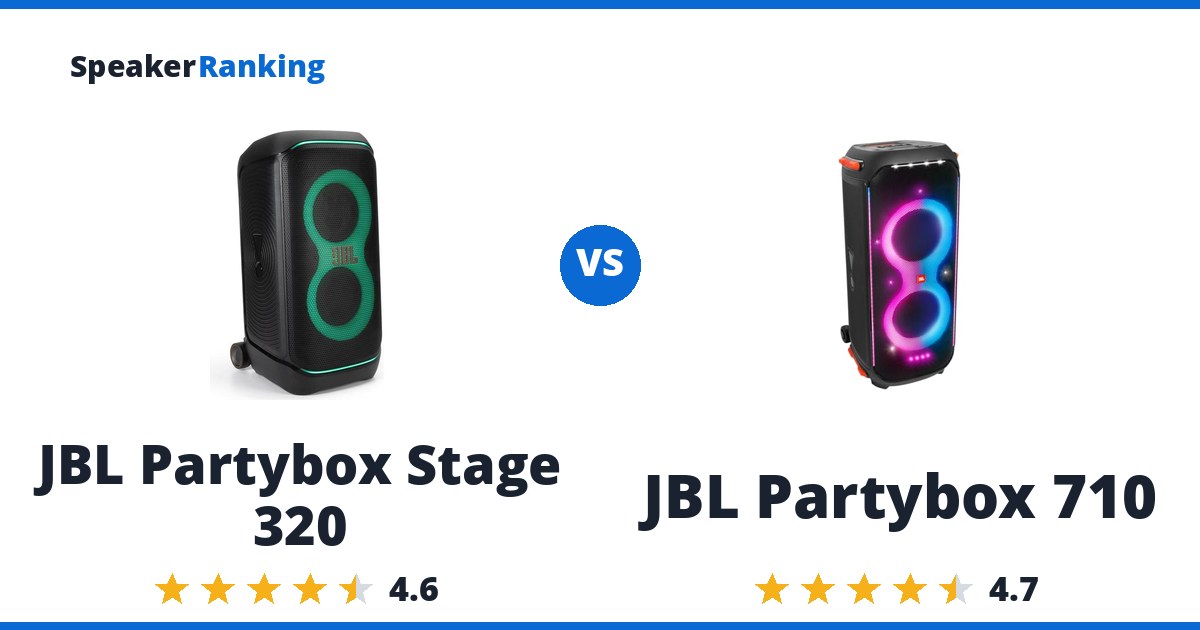JBL Partybox Stage 320 vs JBL Partybox 710