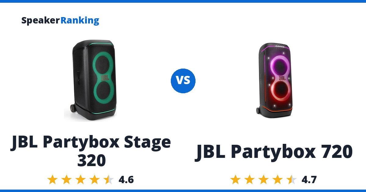 JBL Partybox Stage 320 vs JBL Partybox 720