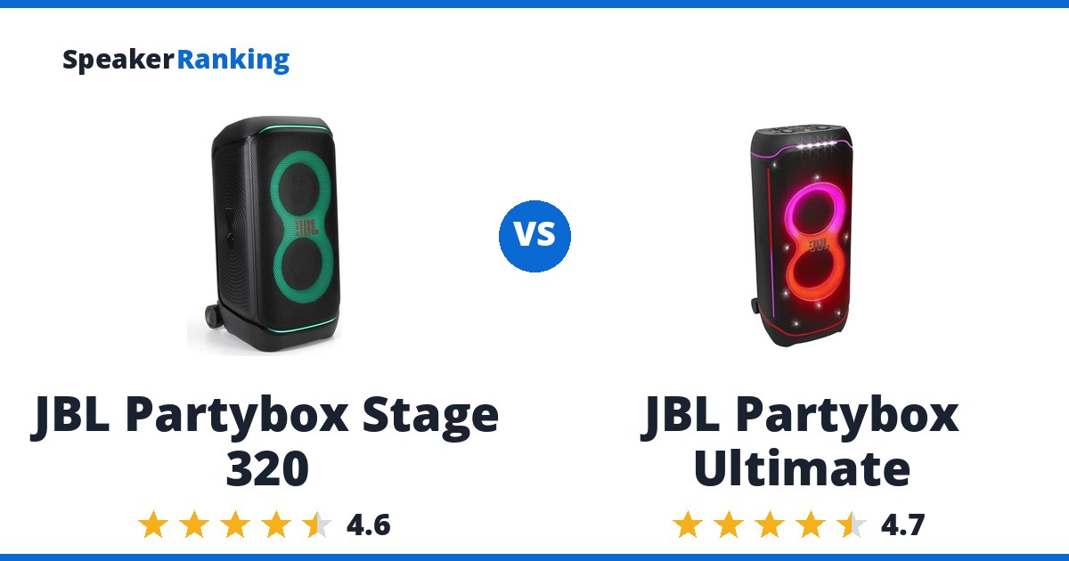 JBL Partybox Stage 320 vs JBL Partybox Ultimate