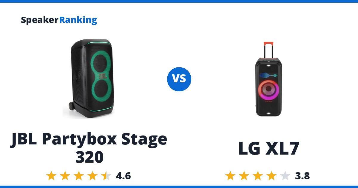 JBL Partybox Stage 320 vs LG XL7