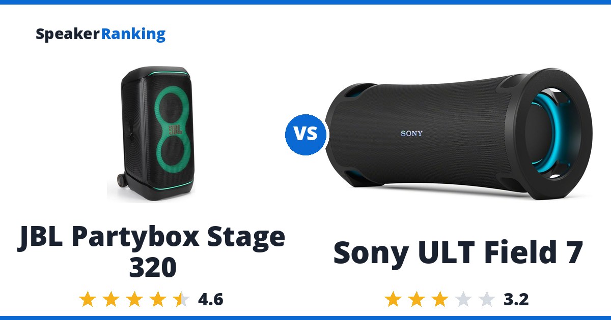JBL Partybox Stage 320 vs Sony ULT Field 7