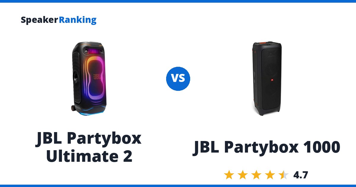 JBL Partybox Ultimate 2 vs JBL Partybox 1000