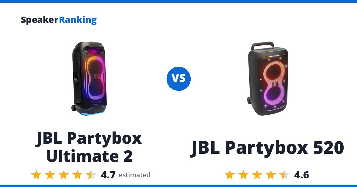 JBL Partybox Ultimate 2 vs JBL Partybox 520