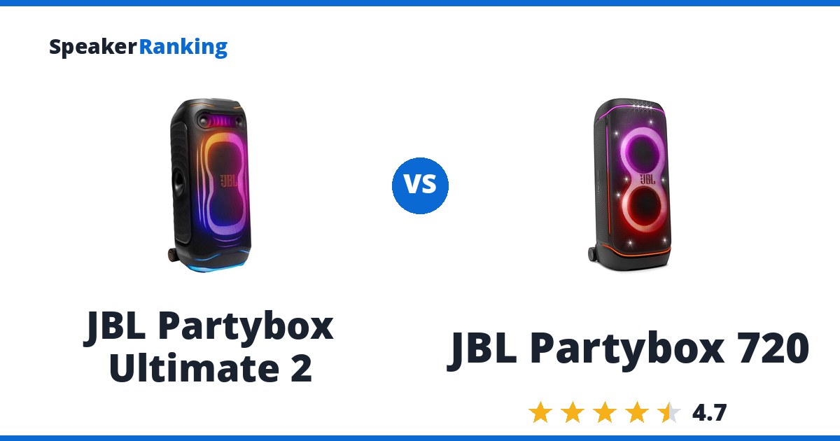 JBL Partybox Ultimate 2 vs JBL Partybox 720