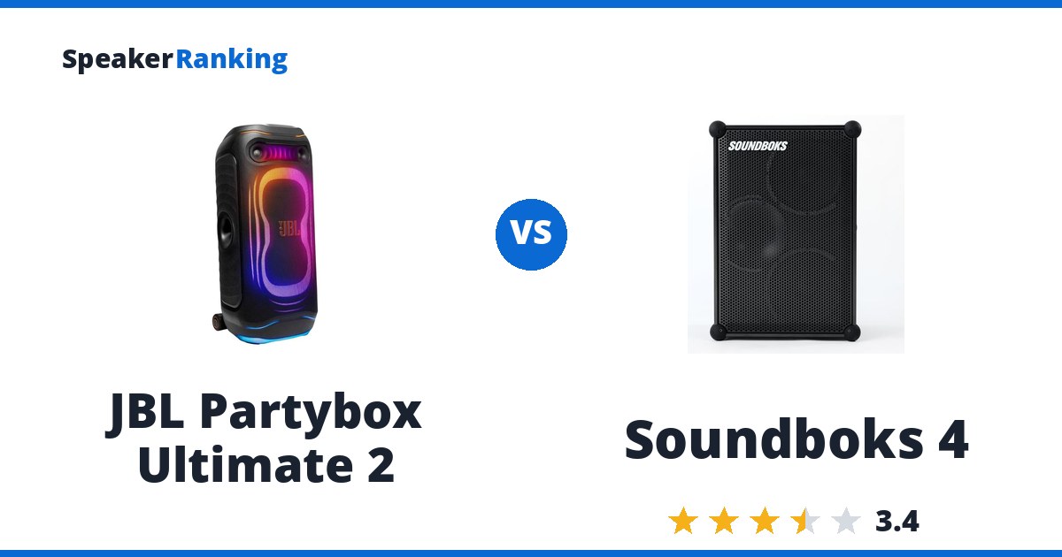 JBL Partybox Ultimate 2 vs Soundboks 4