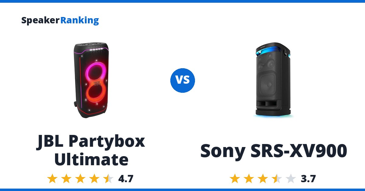 JBL Partybox Ultimate vs Sony SRS-XV900