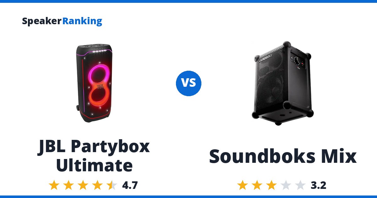 JBL Partybox Ultimate vs Soundboks Mix