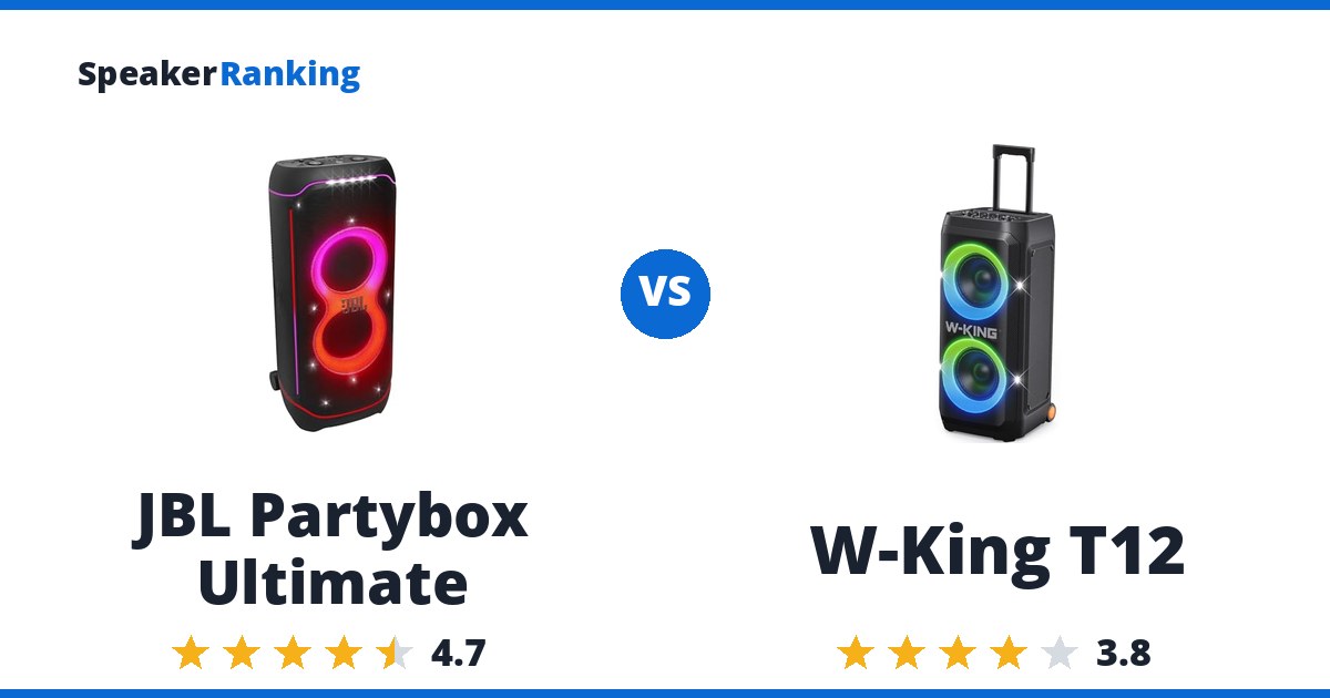 JBL Partybox Ultimate vs W-King T12